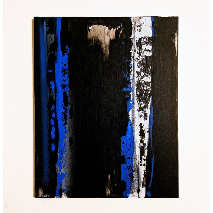 "Trust" - Original Painting in blue by Carrie Cantwell