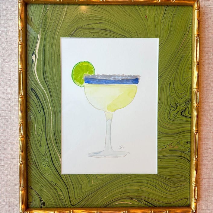 "13 x 16 Watercolor Margarita" - Original Painting in multicolorassorted-colors by Alli Stark