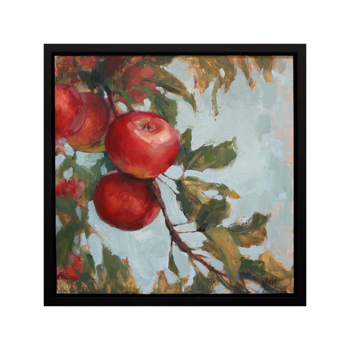 "Apple Tree" - Original Painting in red by Wendy Keller