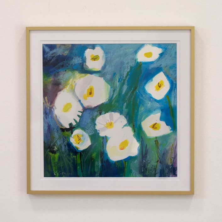 "Blooming Despite the Odds" - Original Painting in multicolorassorted-colors by CONNIE COLLUM