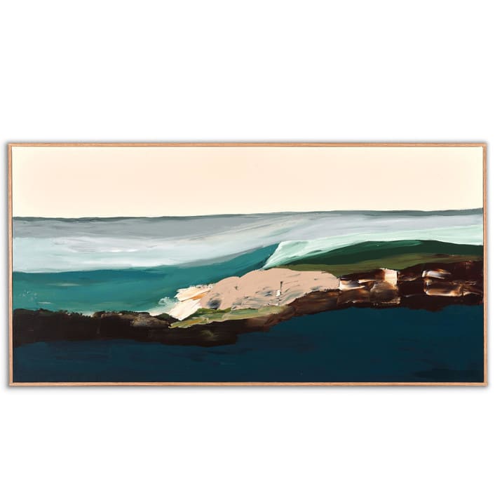 "Monterey Bay Series Long" - Original Painting in multicolorassorted-colors by Caryn Owen