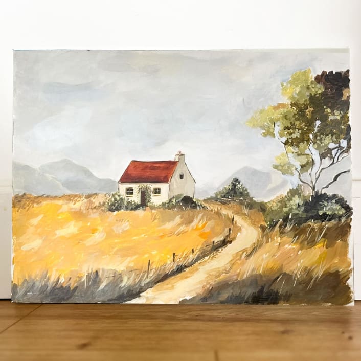 "Whispers Of The Wind Original Painting" - Original Painting in brown by Lucrecia Caporale