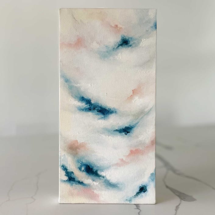 "Sloop" - Original Painting in white by Nicoletta Savod