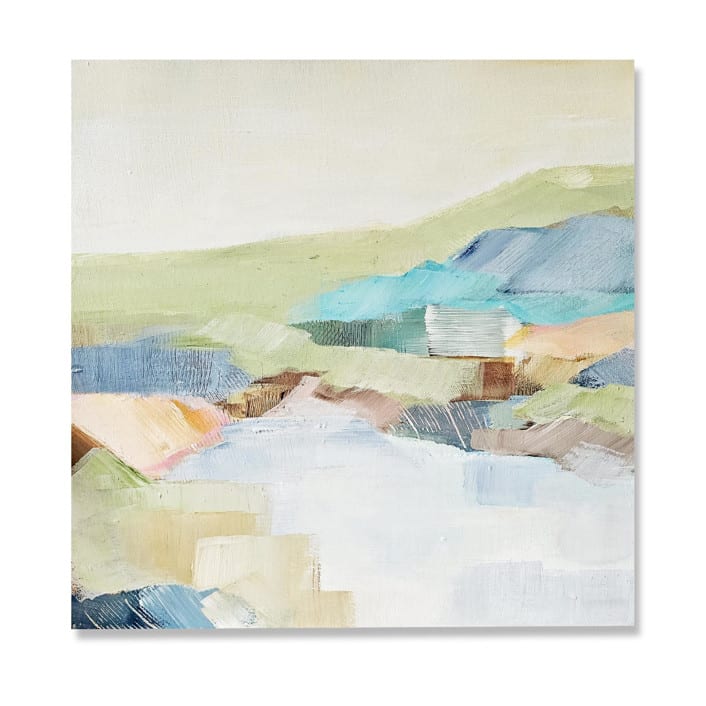 "Shelter Cove" - Original Painting in blue by AlisonJerry