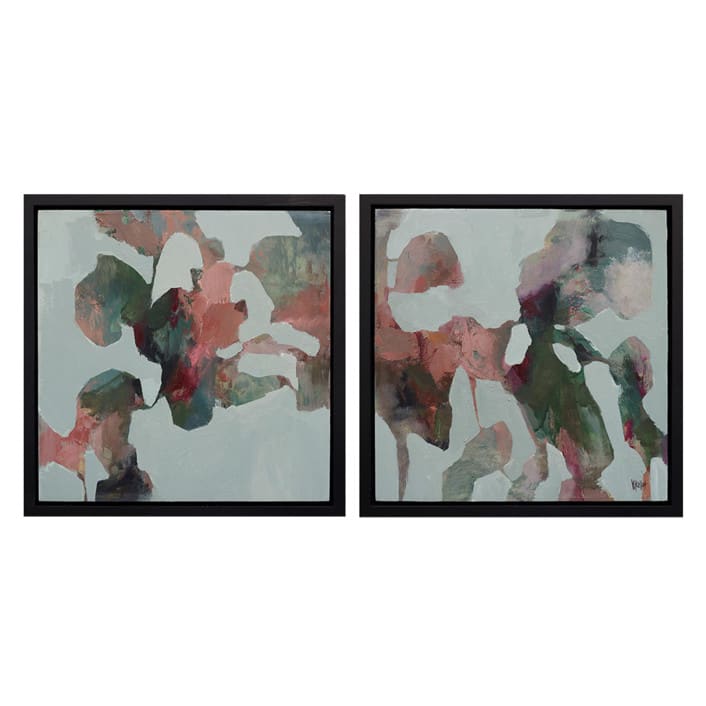 "Mint Abstract" - Original Painting in green by Wendy Keller