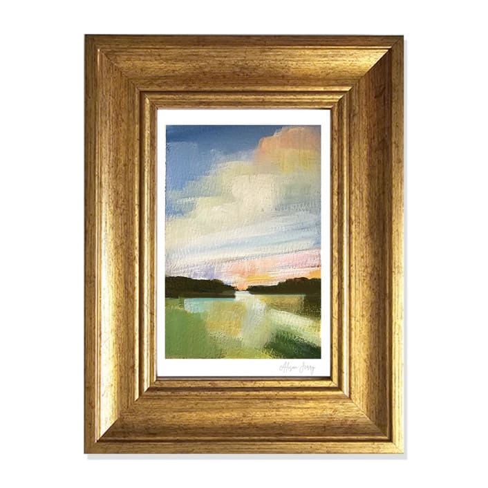 "Sunset Field" - Original Painting in multicolorassorted-colors by AlisonJerry
