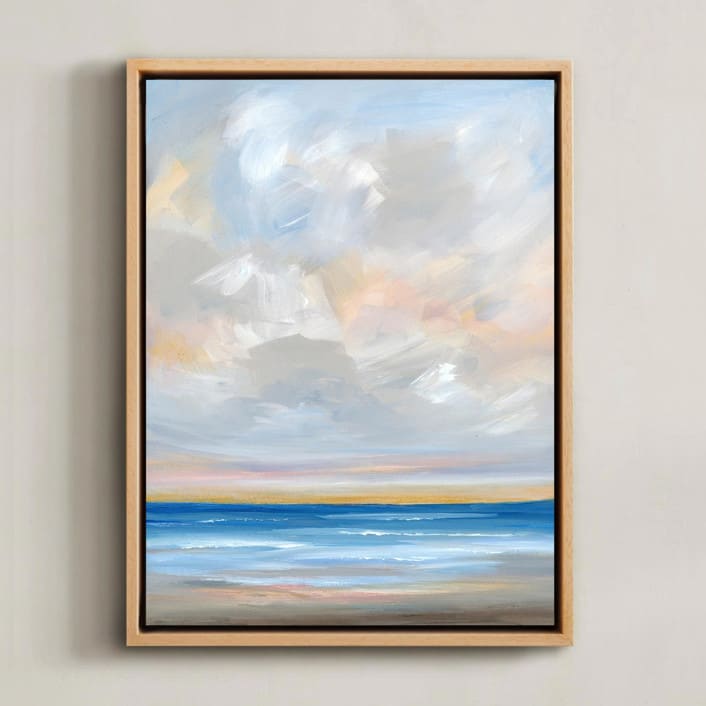 "Early Light" - Original Painting in blue by Nicole Walsh