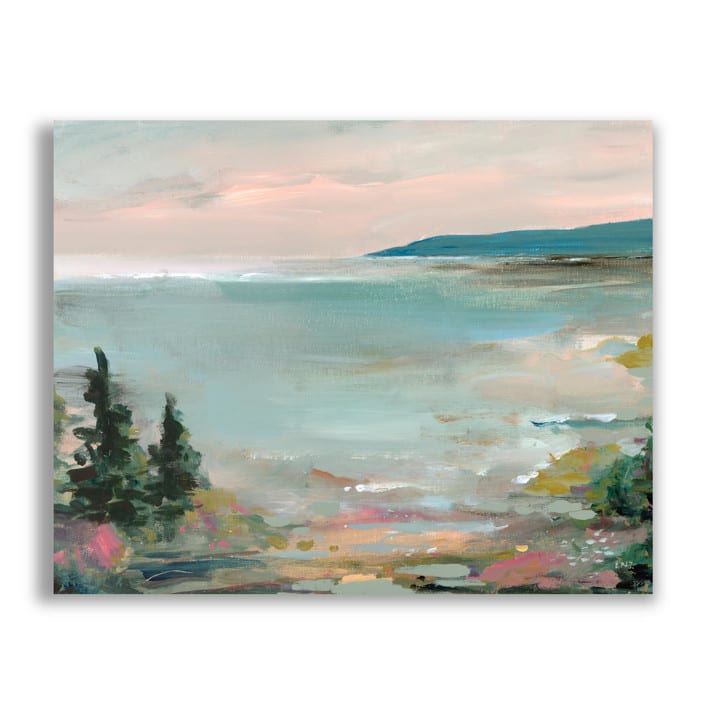 "Coastal Hike" - Original Painting in multicolor by Lindsay Megahed