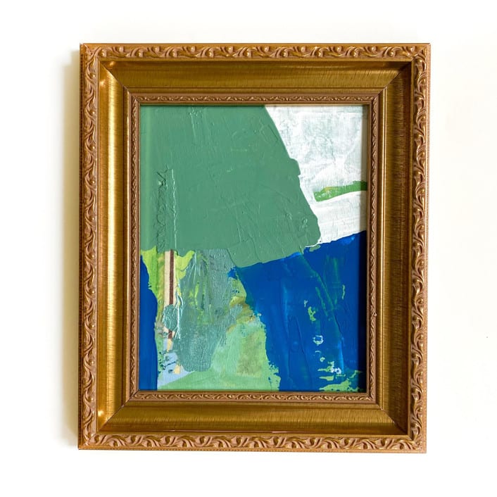 "Emerald Isle" - Original Mixed Media in green by Jessalin Beutler