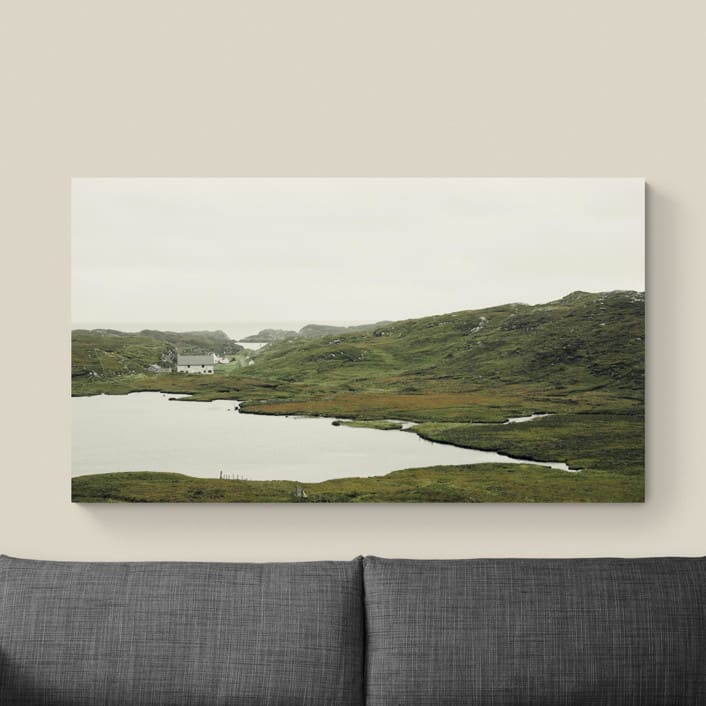 "Highland Coast 64 x 36" - Limited Edition Prints - Photography in green by Kamala Nahas