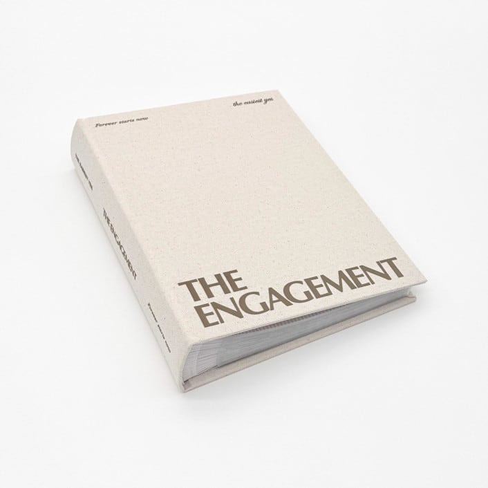 Engagement Photo Album - Classic Linen Wedding Albums and Scrapbooks by The Ceremony Club