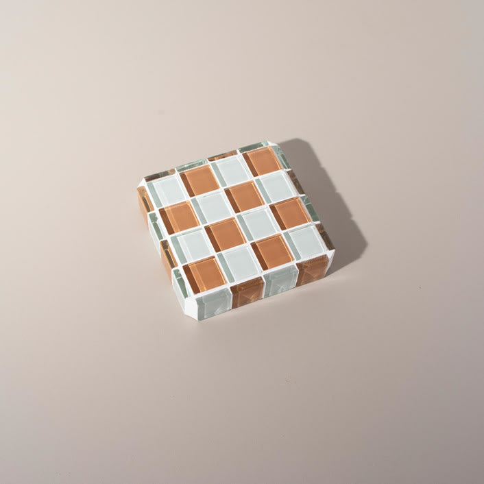Glass Tile Decorative Cube by Subtle Art Studios