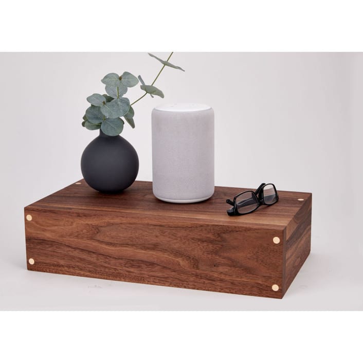 Medium Walnut Appliance Cord Box by Reds Wood Design