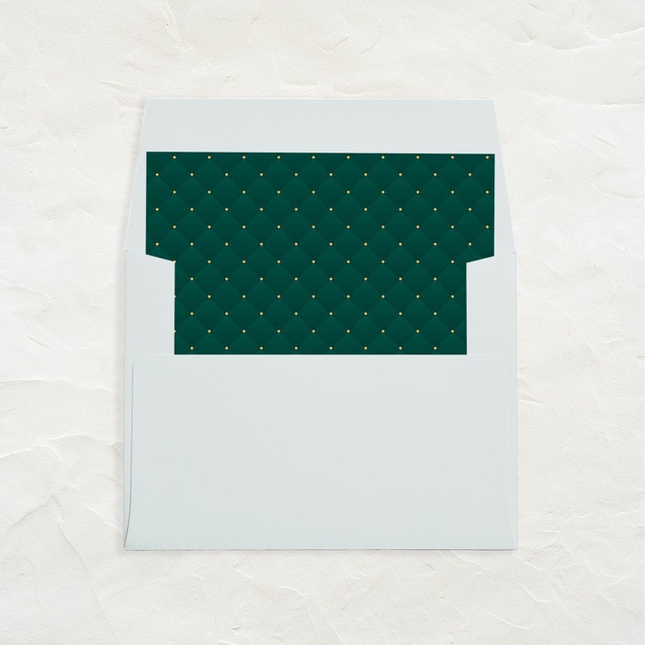 "A7 Envelope Liners Square Flap // Holiday Tuft (Set of 25)" - Envelope Liners in green by Clover and Lamb