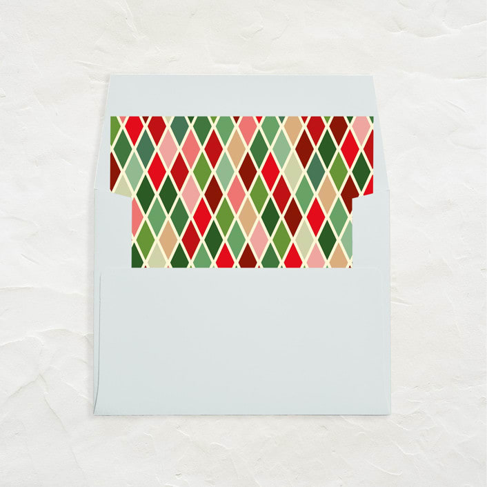 "A7 Envelope Liners Square Flap // Retro Christmas 1 (Set of 25)" - Envelope Liners in multicolorassorted-colors by Clover and Lamb