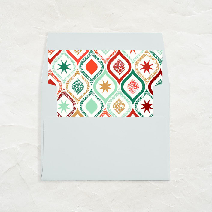 "A7 Envelope Liners Square Flap // Vintage Holiday (Set of 25)" - Envelope Liners in multicolor by Clover and Lamb