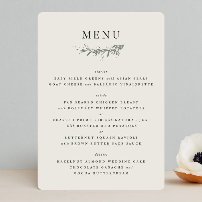 "Encircled Wreath" - Menus in Fog by Robert and Stella - Front