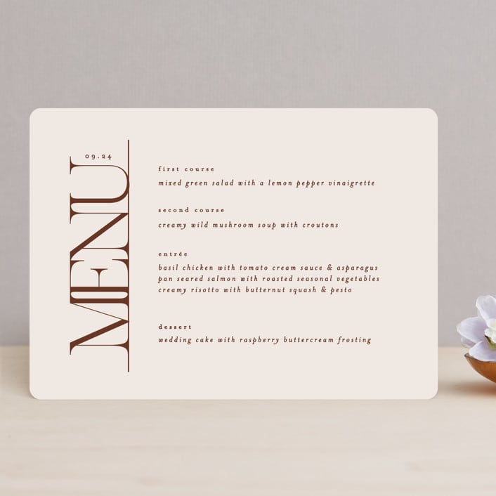 "Side Column" - Menus in Leather by Alethea and Ruth - Front