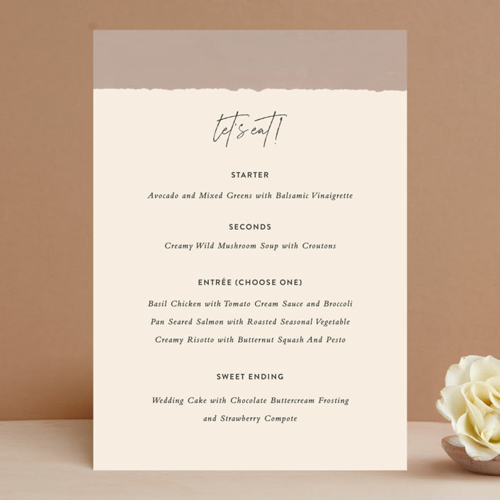 "Eclipse" - Menus in Blush by Sara Hicks Malone - Front