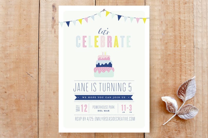 "Colorful Cake" - Cards in Multi-colored by Emily Henning - Front