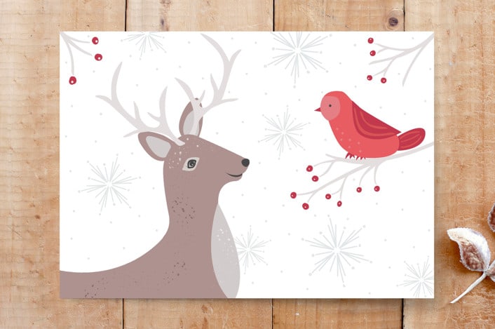 "Holiday Friends" - Cards in Frosted Sky by Jennifer Holbrook - Front