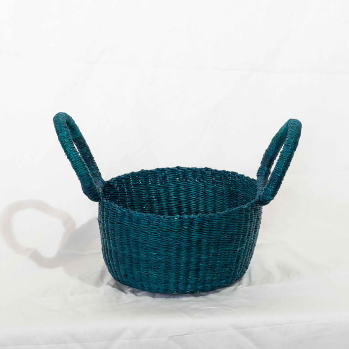 Taabi Basket Small (Peacock) by AKETEKETE