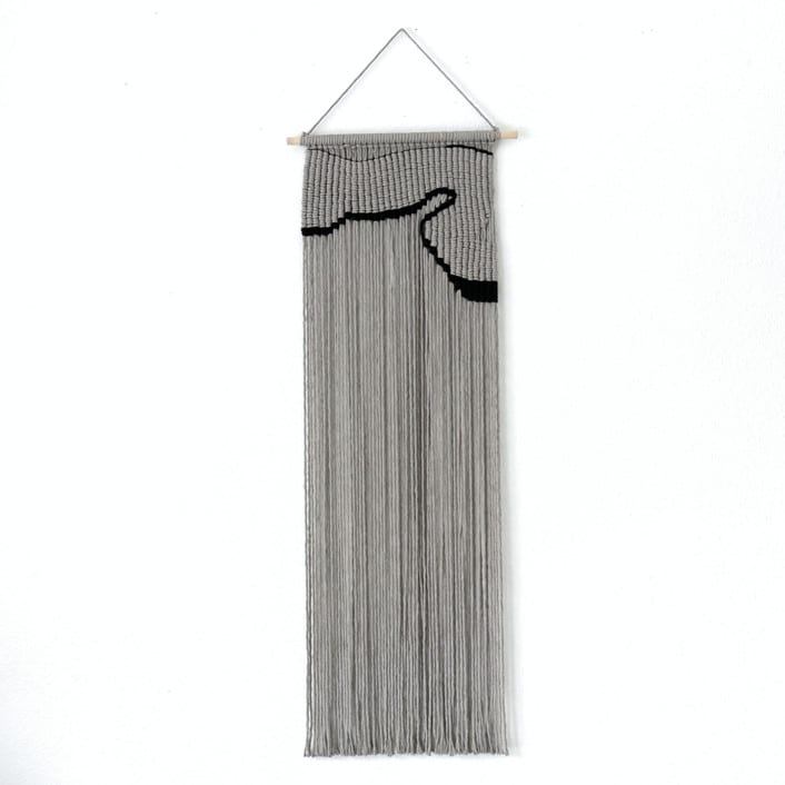 Tall Macrame wall Hanging - Crescent Bay by Bharti Trivedi