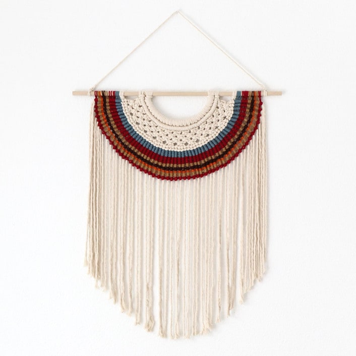 "Terra I" - Original Textile Art in multicolor by Bharti Trivedi