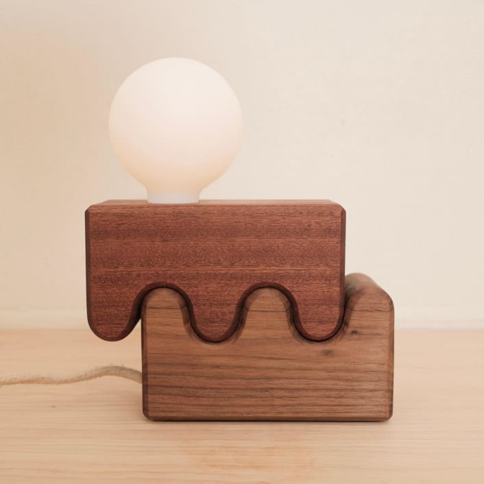 Canyon dimmable lamp (Zion) by Koppa Wood