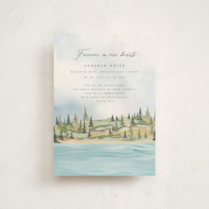 "Gods Creation" - Memorial Cards in Nature by Petra Kern - Front