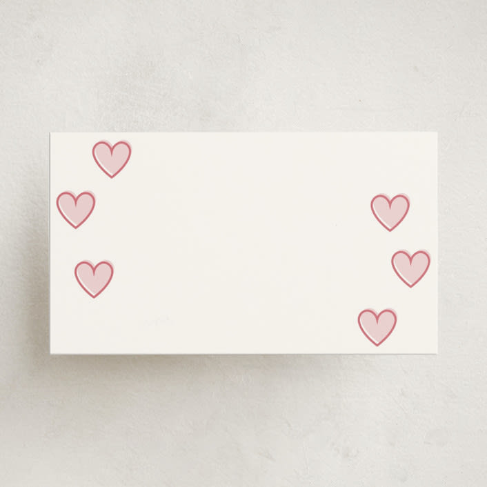 "Little Sweetheart" - Mini Note Cards in Strawberry by Angela Garrick - Front