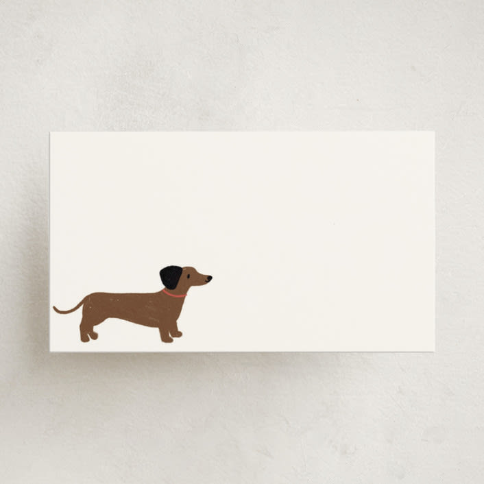"Pooch" - Mini Note Cards in Cloud by Laura Bercovich - Front