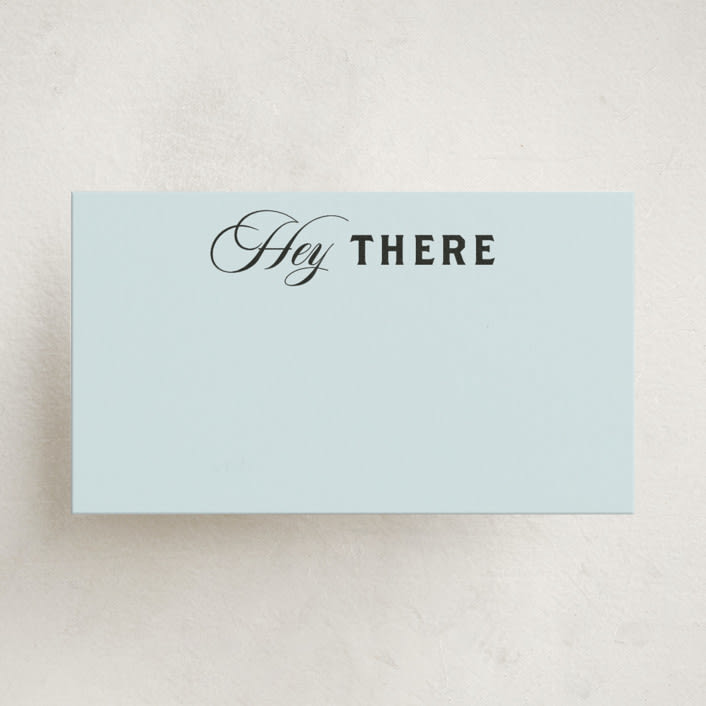 "Popular" - Mini Note Cards in Sky by Claire - Front