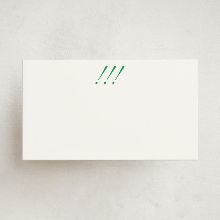 "Vintage Hotel" - Mini Note Cards in Shamrock by Morgan Kendall - Front