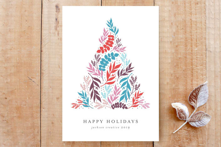 "Floral Tannenbaum" - Stationery in Festive by Lehan Veenker - Front