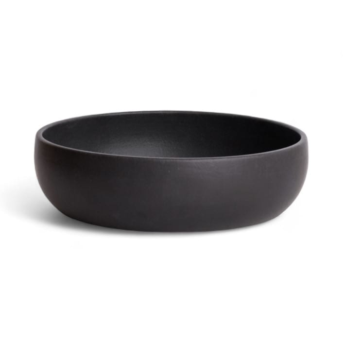 "Shallow Stoneware Serving Bowl" - Serving Bowls in black by Powered By People
