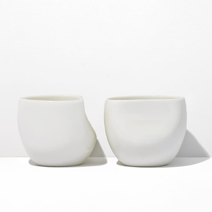 S/2 Medium Ceramic Cup by Powered By People