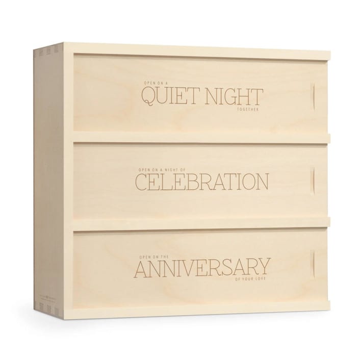 Three Nights Chic - Wedding Wine Box by Artificer Wood Works