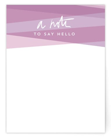 "multiply and darken" - Personal Stationery in Lavender  by Anna Elder - hero