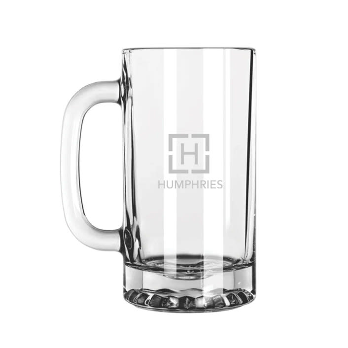 Custom Glass Beer Mug by Papel Custom Design