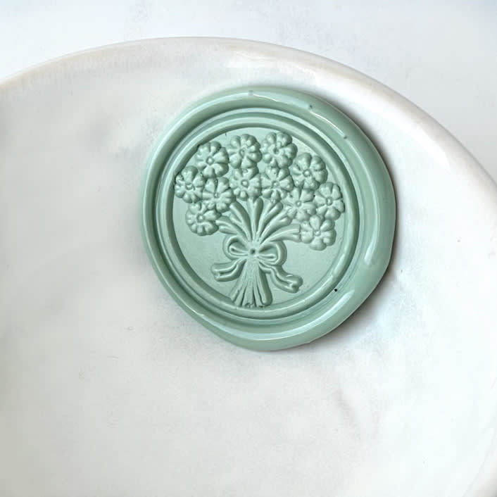 "Wedding Bouquet Wax Seal, Pack of 10, Customizable Color" - Wax Seals in multicolorassorted-colors by Abby Choi