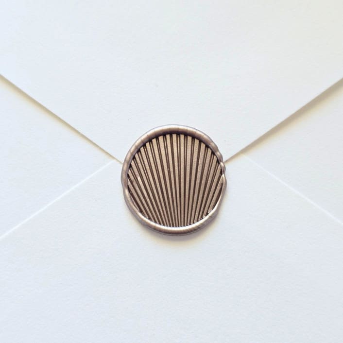 "Mininalist Seashell  - Hand-crafted Wax Seals- Set of 25" - Wax Seals in multicolor by Inkspiringletters