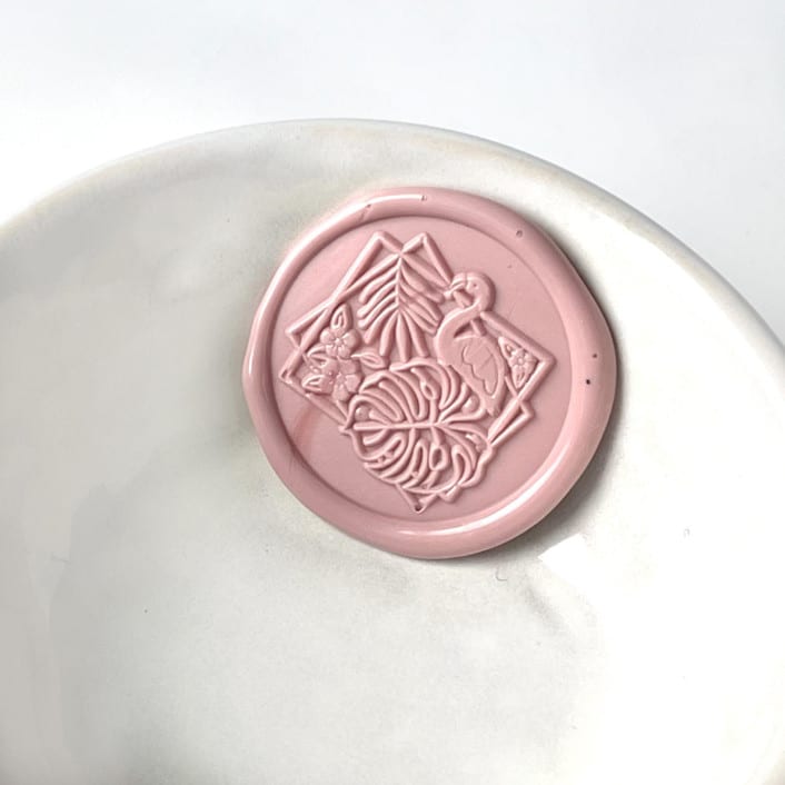 "Tropical Flamingo Wax Seal, Pack of 10, Customizable Color" - Wax Seals in multicolorassorted-colors by Abby Choi