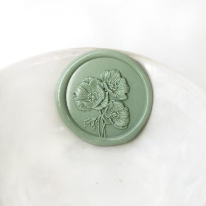 "Anemone 3D Wax Seals, Pack of 10, Customizable Color" - Wax Seals in multicolorassorted-colors by Abby Choi