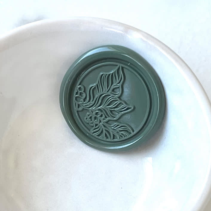"Tropical Leaves Wax Seal Pack of 10, Customizable" - Wax Seals in multicolorassorted-colors by Abby Choi