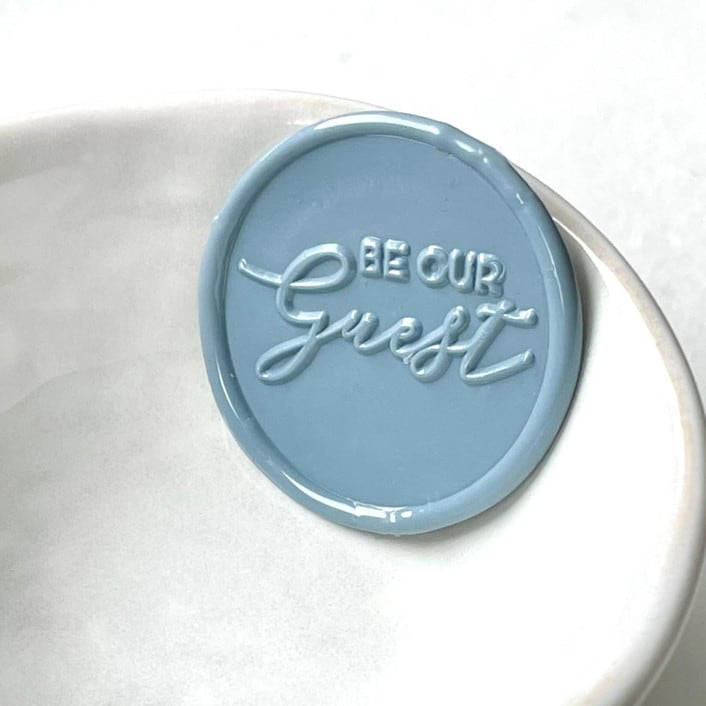 "Be Our Guest Wax Seal  Pack of 10, Customizable" - Wax Seals in multicolorassorted-colors by Abby Choi