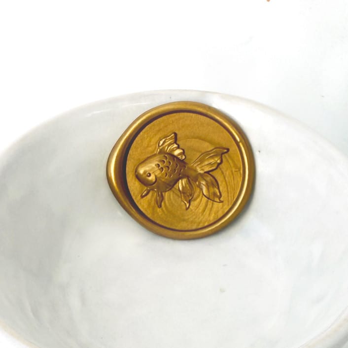 "Goldfish Wax Seal, Pack of 10, Customizable Color" - Wax Seals in multicolorassorted-colors by Abby Choi