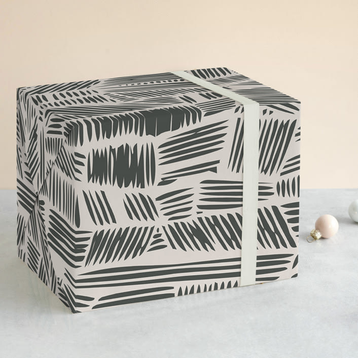 "Streetwise" - Wrapping Paper in Noir by Oma N. Ramkhelawan - Front