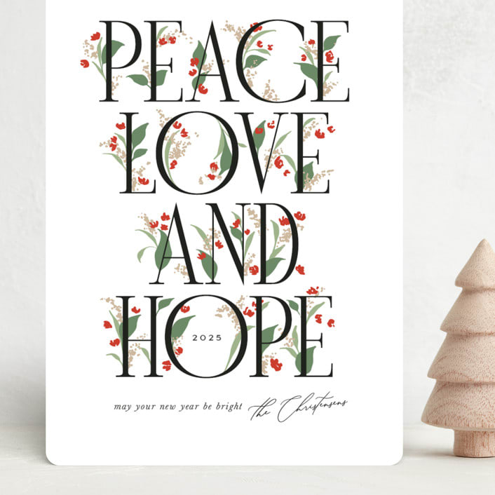 "Traditional" - Holiday Cards in Snowfall by Erin L. Wilson - Front