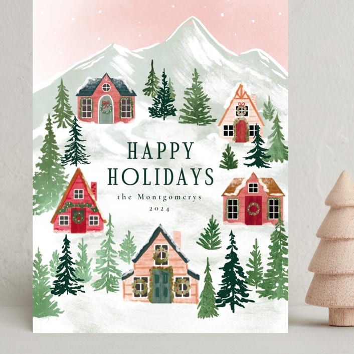 "Mountaineer" - Holiday Cards in Dawn by Petra Kern - Front